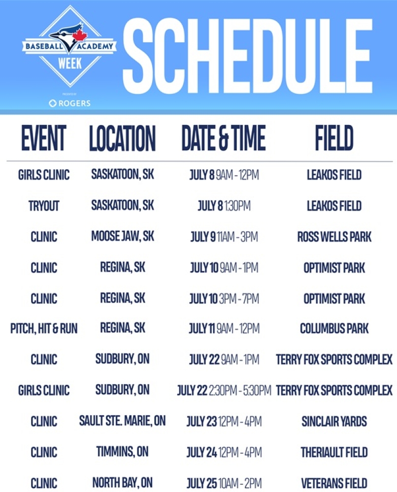 Blue Jays Baseball Academy Week 2025 