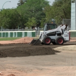 Aug 23/24/25 2018 Optimist Park Renovations Leveling of Top Soil and start on Pitcher Mound and Home Plate Pics and Video