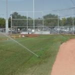 Sept 7 & 8 2018, Optimist Park Field Renovations, sod down being watered