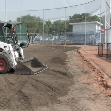 2018 Aug 23/24/25 Optimist Park Field Renovations Top Soil Leveling 