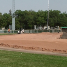 2018 Aug 23/24/25 Optimist Park Field Renovations Top Soil Leveling 