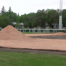 2018 Aug 23/24/25 Optimist Park Field Renovations Top Soil Leveling 