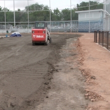 2018 Aug 23/24/25 Optimist Park Field Renovations Top Soil Leveling 
