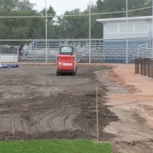 2018 Aug 23/24/25 Optimist Park Field Renovations Top Soil Leveling 