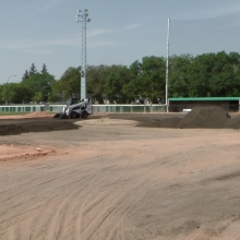2018 Aug 23/24/25 Optimist Park Field Renovations Top Soil Leveling 