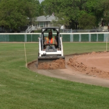 2018 Aug 23/24/25 Optimist Park Field Renovations Top Soil Leveling 