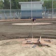 2018 Aug 23/24/25 Optimist Park Field Renovations Top Soil Leveling 