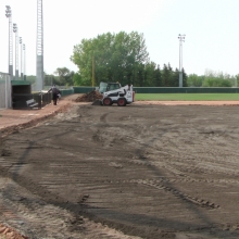 2018 Aug 23/24/25 Optimist Park Field Renovations Top Soil Leveling 