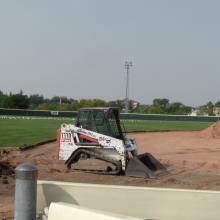 2018 Aug 23/24/25 Optimist Park Field Renovations Top Soil Leveling 