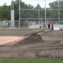 2018 Aug 23/24/25 Optimist Park Field Renovations Top Soil Leveling 