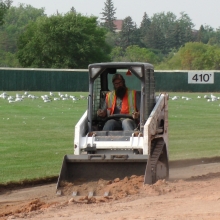 2018 Aug 23/24/25 Optimist Park Field Renovations Top Soil Leveling 
